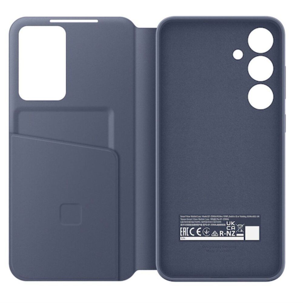 Galaxy S24+ S-View Wallet Case, Violet + FREE Anti-Reflecting Protector